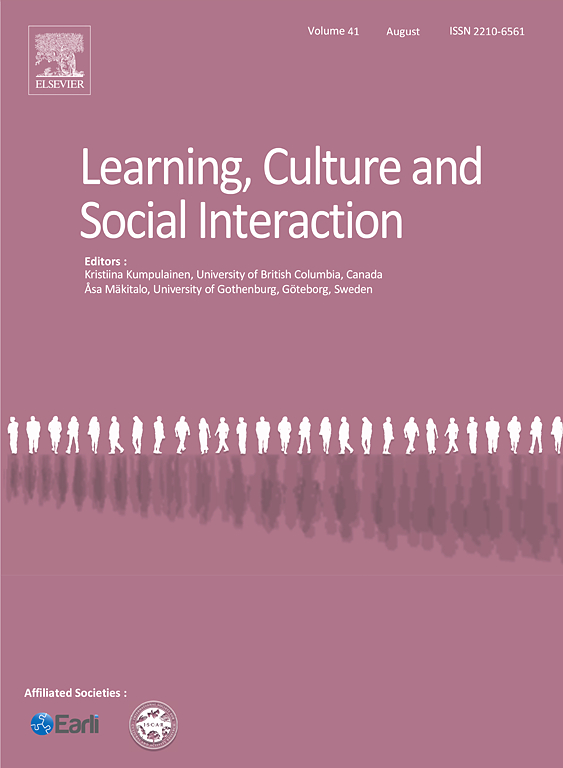 Go to journal home page - Learning, Culture and Social Interaction